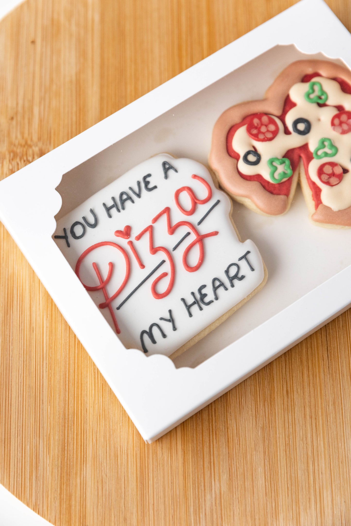 YOU HAVE A PIZZA MY HEART- SET OF 2 BOXED