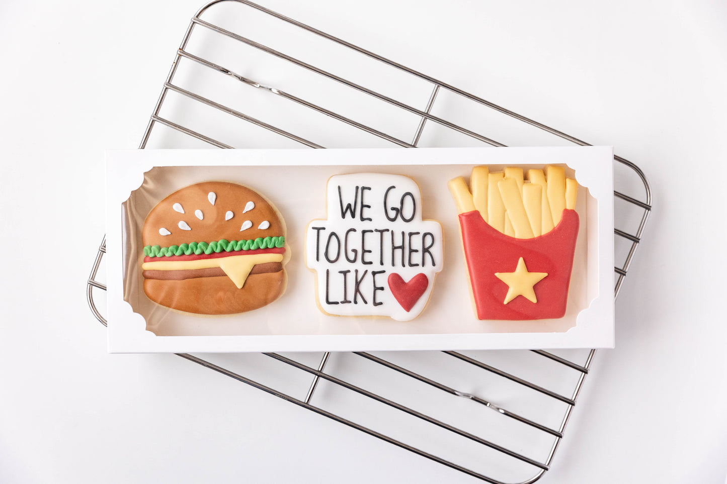 WE GO TOGETHER LIKE: BURGERS & FRIES- BOXED SET OF 3