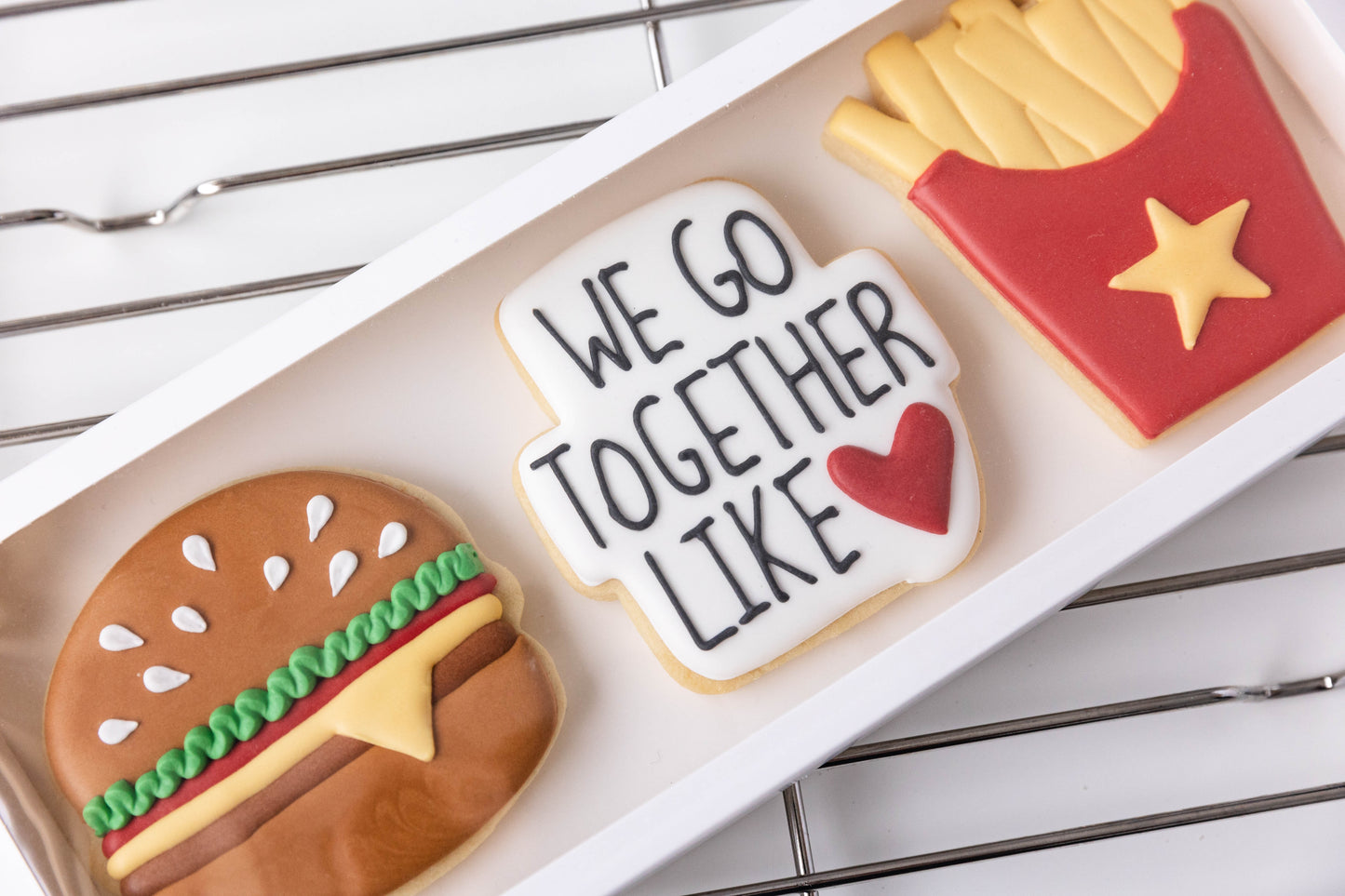 WE GO TOGETHER LIKE: BURGERS & FRIES- BOXED SET OF 3
