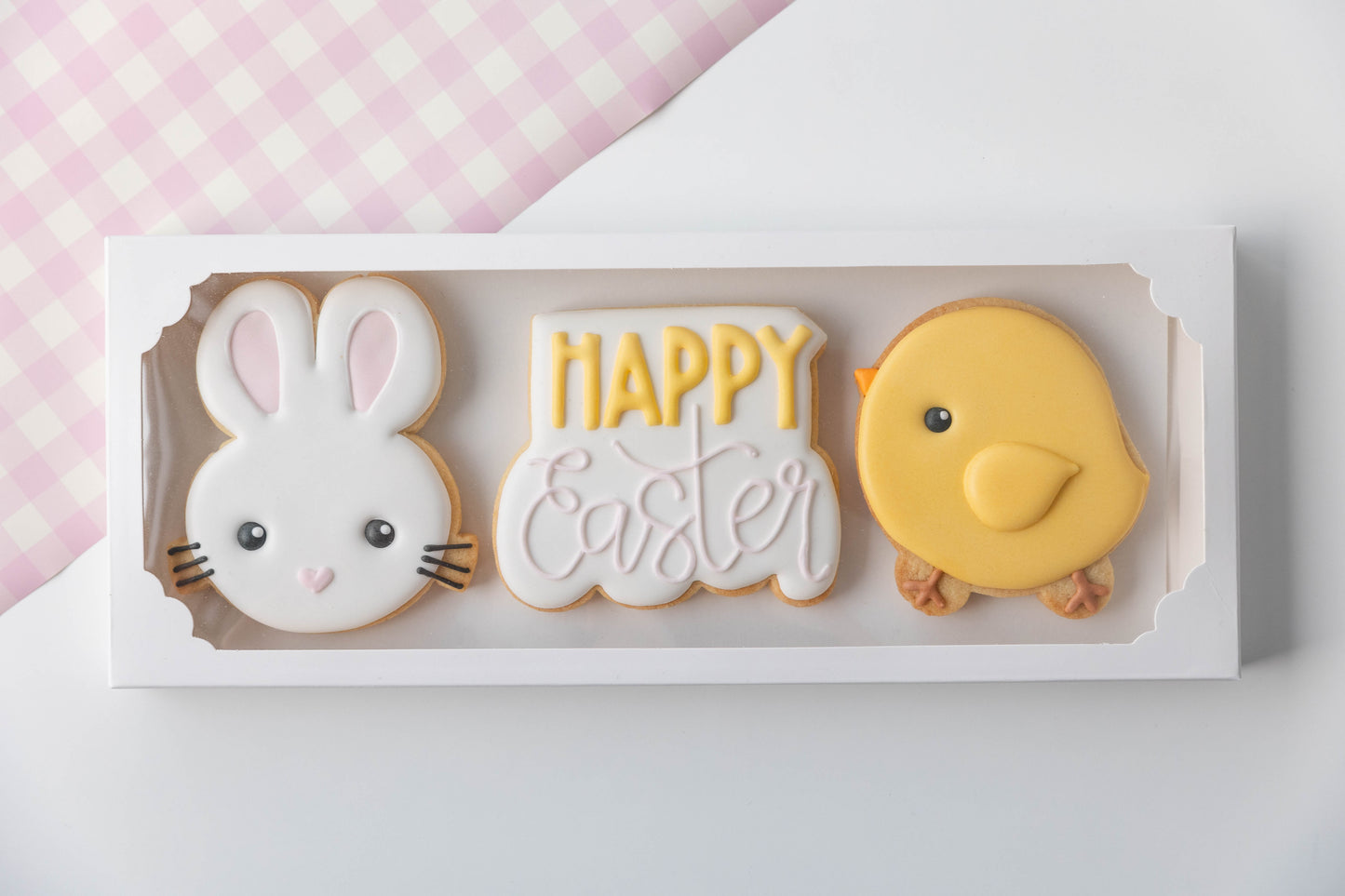 HAPPY EASTER- BUNNY & CHICK- BOXED SET OF 3