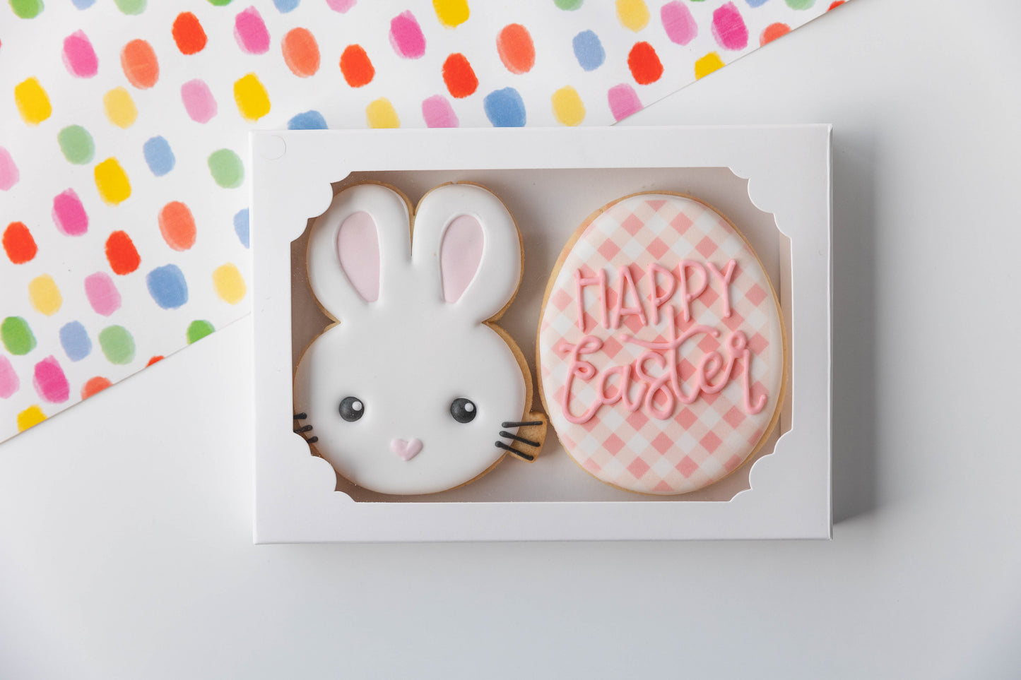EASTER BUNNY WITH EGG- BOXED SET OF 2 (Optional Customisation)