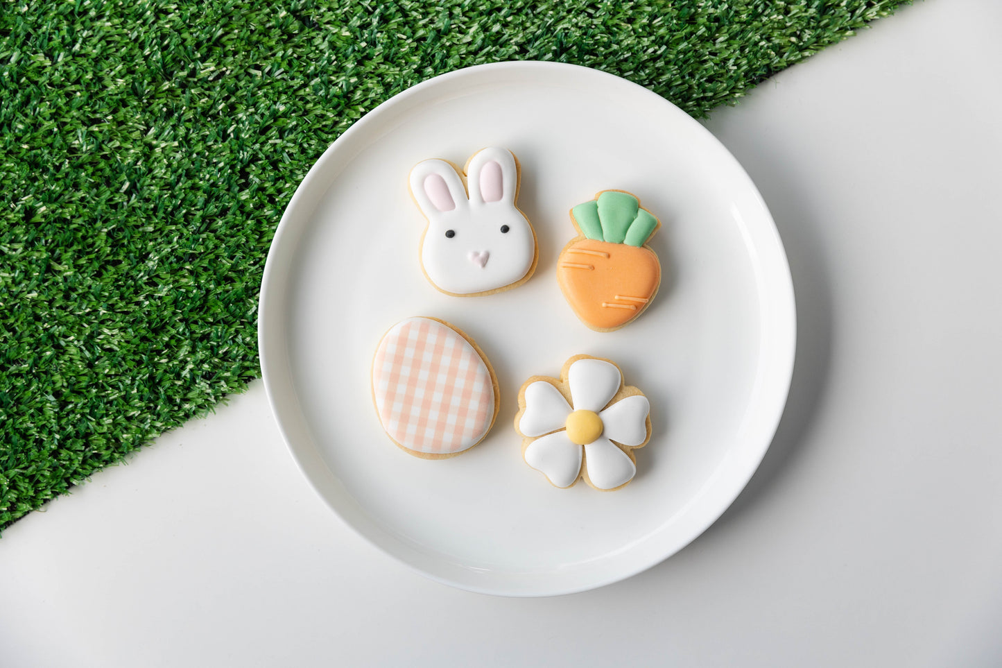 MINI EASTER FLOWER BUNNY COOKIES