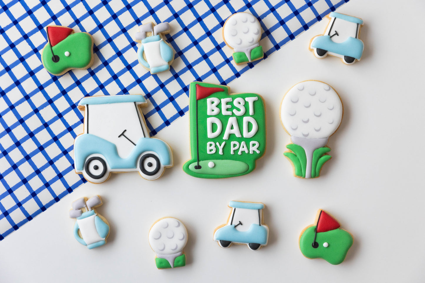BEST DAD BY PAR GOLF COOKIE- BOXED SET OF 3