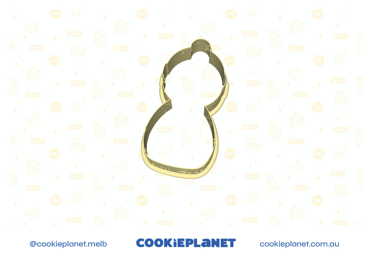 Snowman with Hat- Cookie Cutter