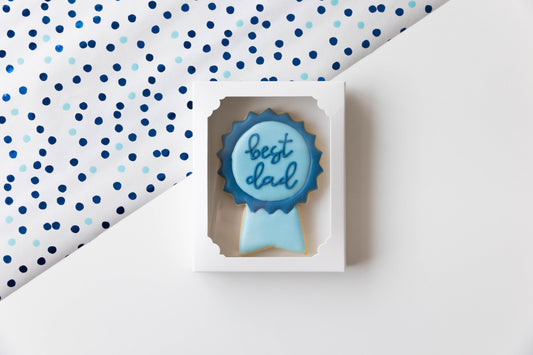 BEST DAD BLUE RIBBON SINGLE BOXED COOKIE
