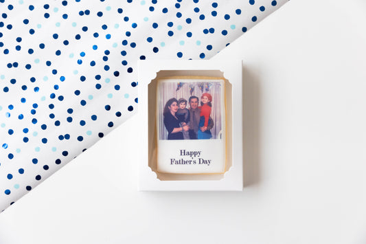HAPPY FATHER'S DAY POLAROID PHOTO SINGLE BOXED COOKIE
