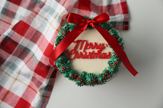CHRISTMAS WREATH SMALL CAKE