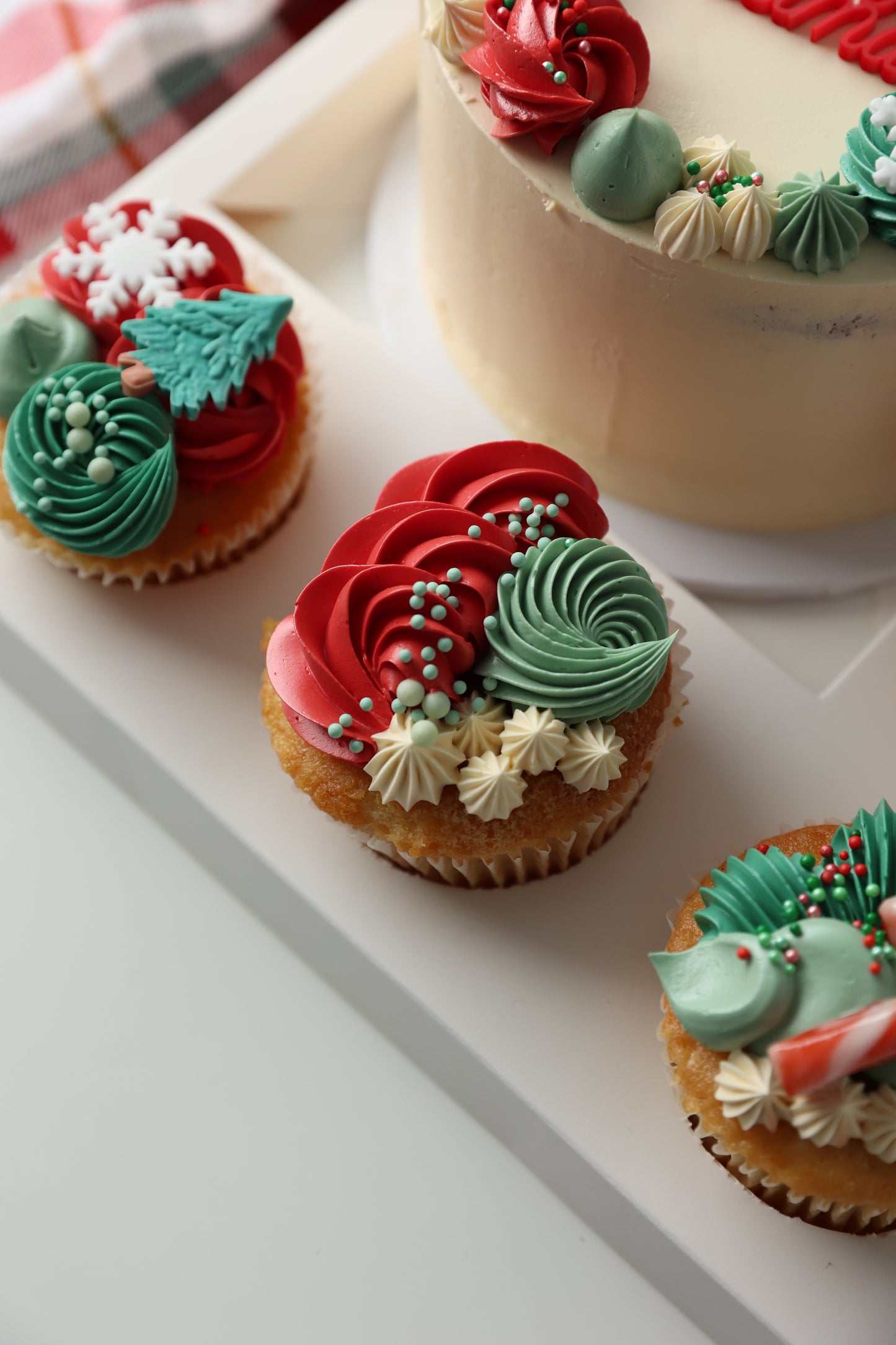 CLASSIC CHRISTMAS CUPCAKE & CAKE BENTO BOX