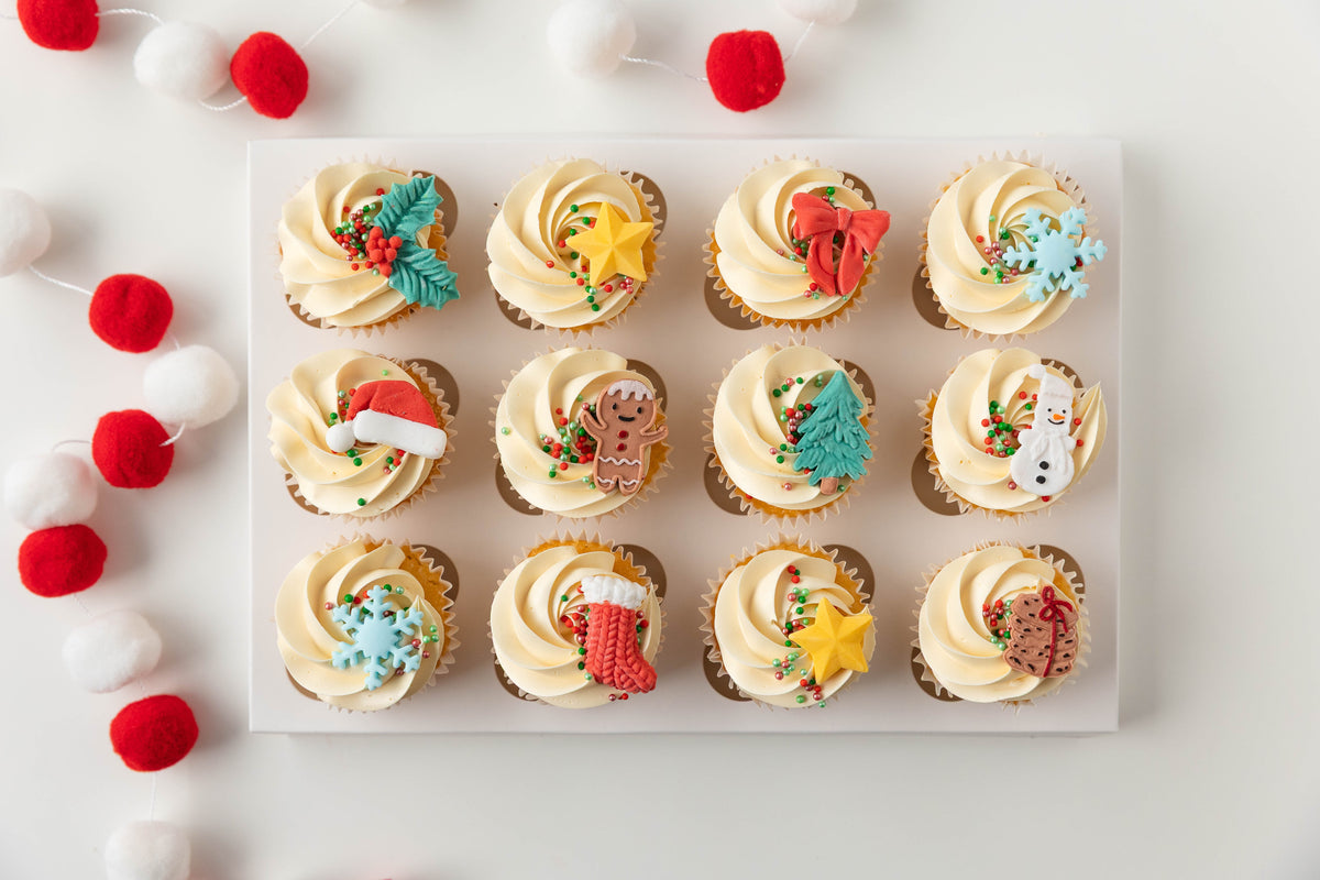 CHRISTMAS CHARMS MINI CUPCAKES- PICK UP ONLY