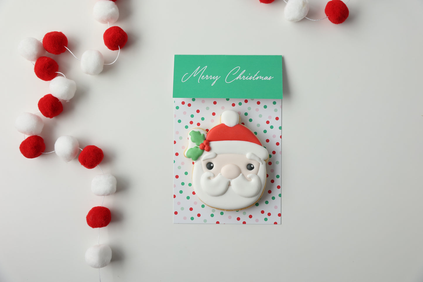 SINGLE CHRISTMAS COOKIE ON CARD