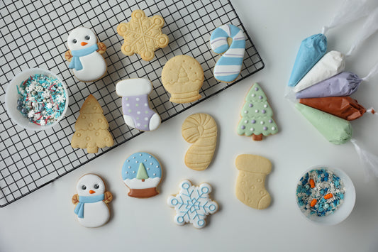 SNOW MAN COOKIE DECORATING ACTIVITY SET