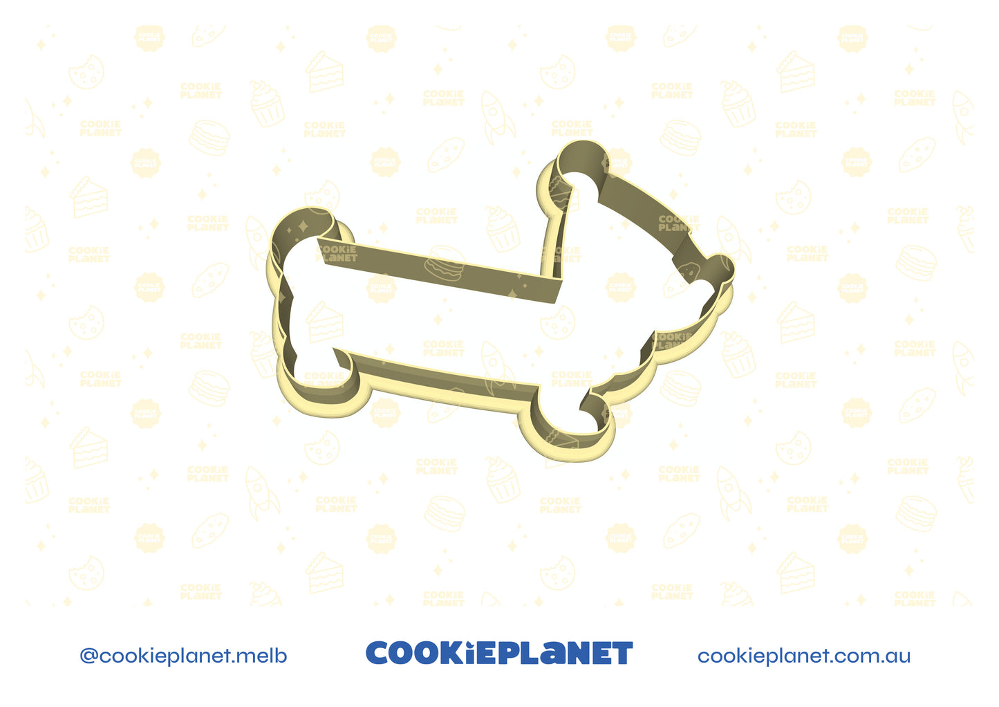 Dachshund with Party Hat- Cookie Cutter