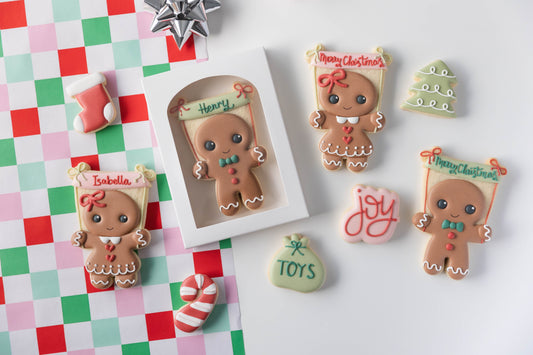 CUTE GINGERBREAD BOY/ GIRL- SINGLE BOXED (OPTIONAL CUSTOMISATION)