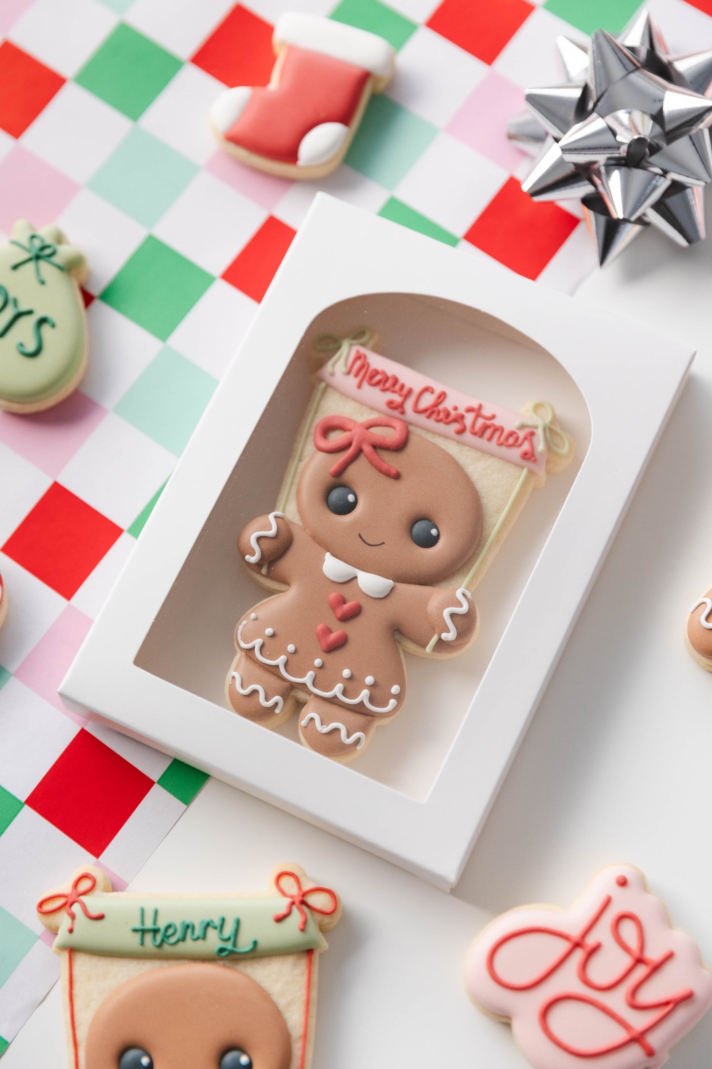 CUTE GINGERBREAD BOY/ GIRL- SINGLE BOXED (OPTIONAL CUSTOMISATION)