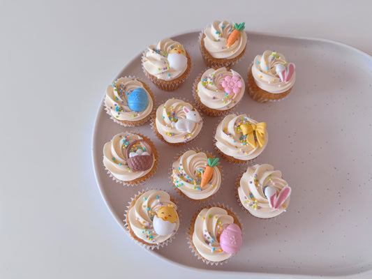 EASTER CHARMS MINI CUPCAKES- Pick Up Only