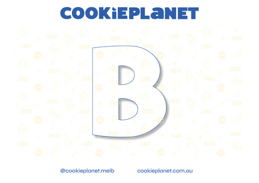 LETTER B- cookie cutter