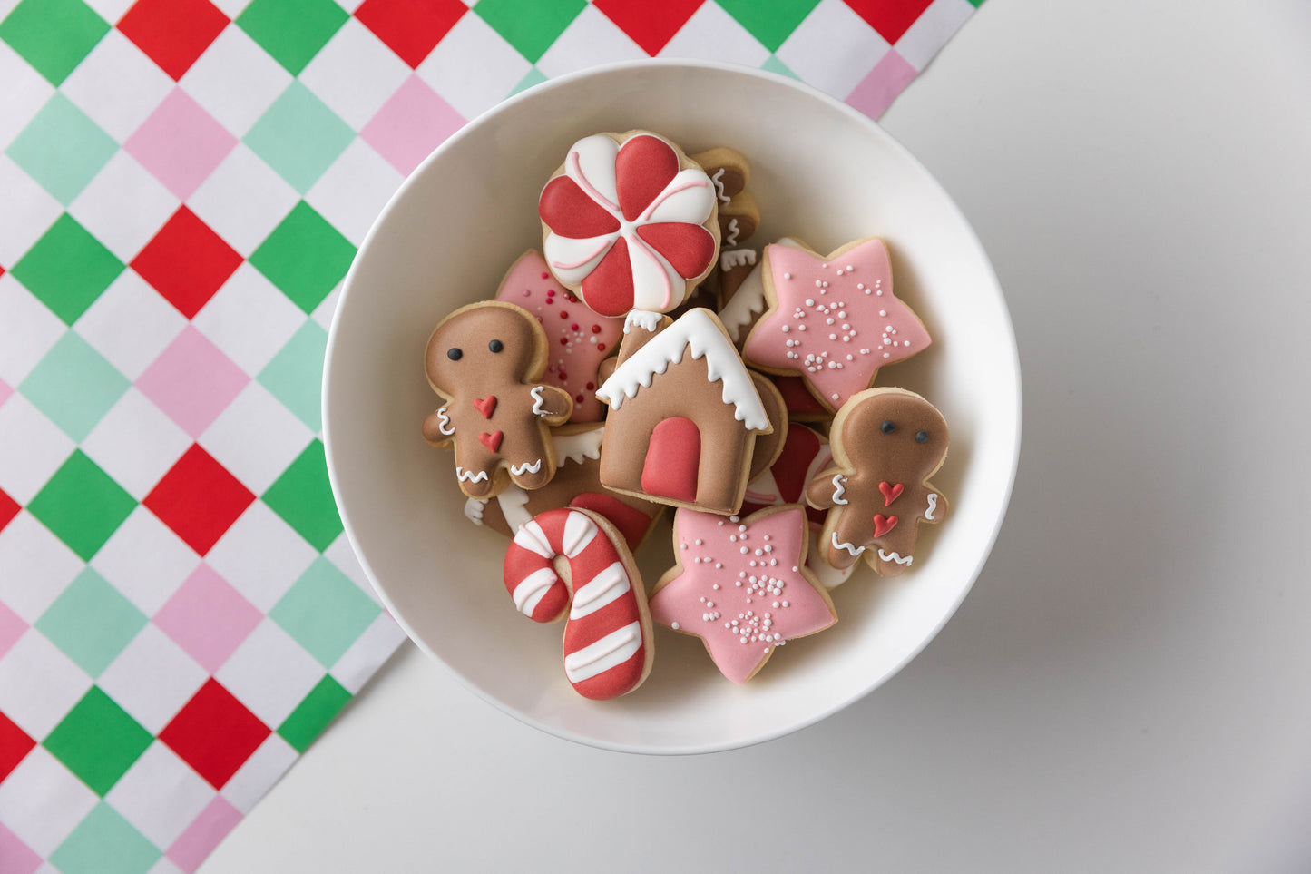 MINI GINGERBREAD VILLAGE COOKIES