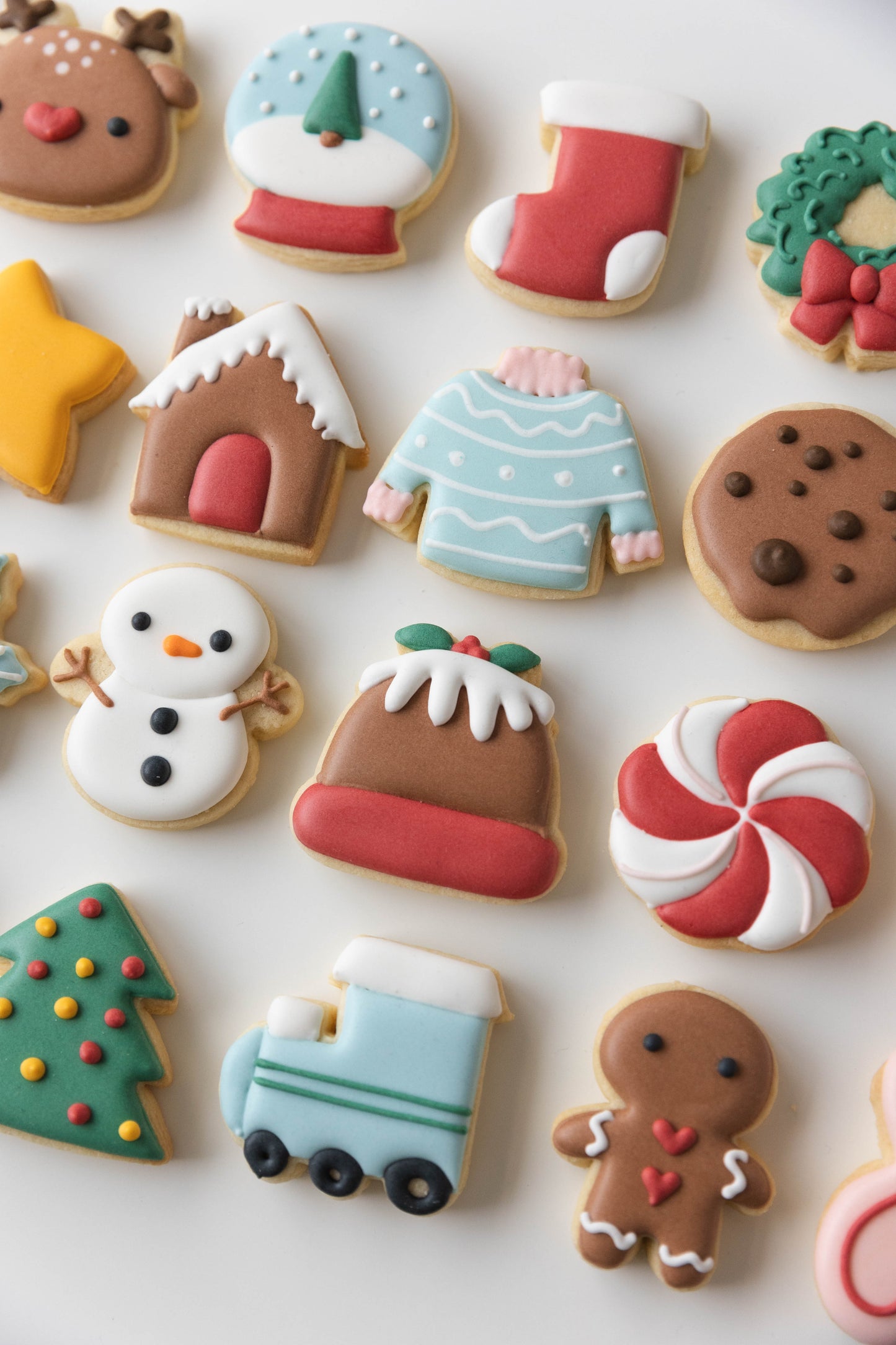 MODERN 24 DAY ADVENT CALENDAR COOKIE SET