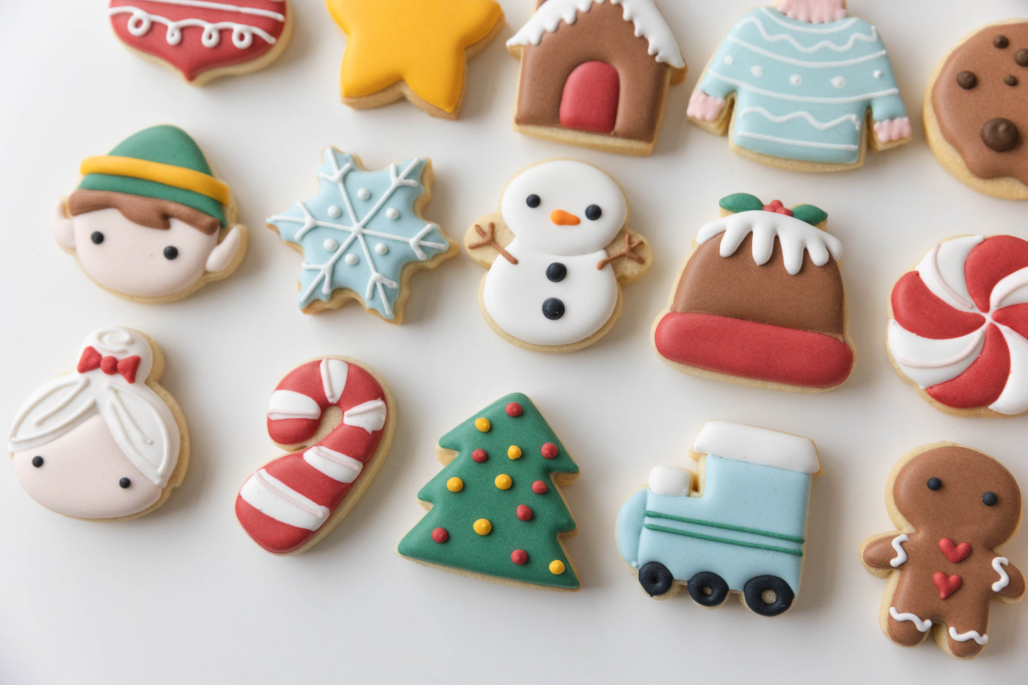 MODERN 24 DAY ADVENT CALENDAR COOKIE SET