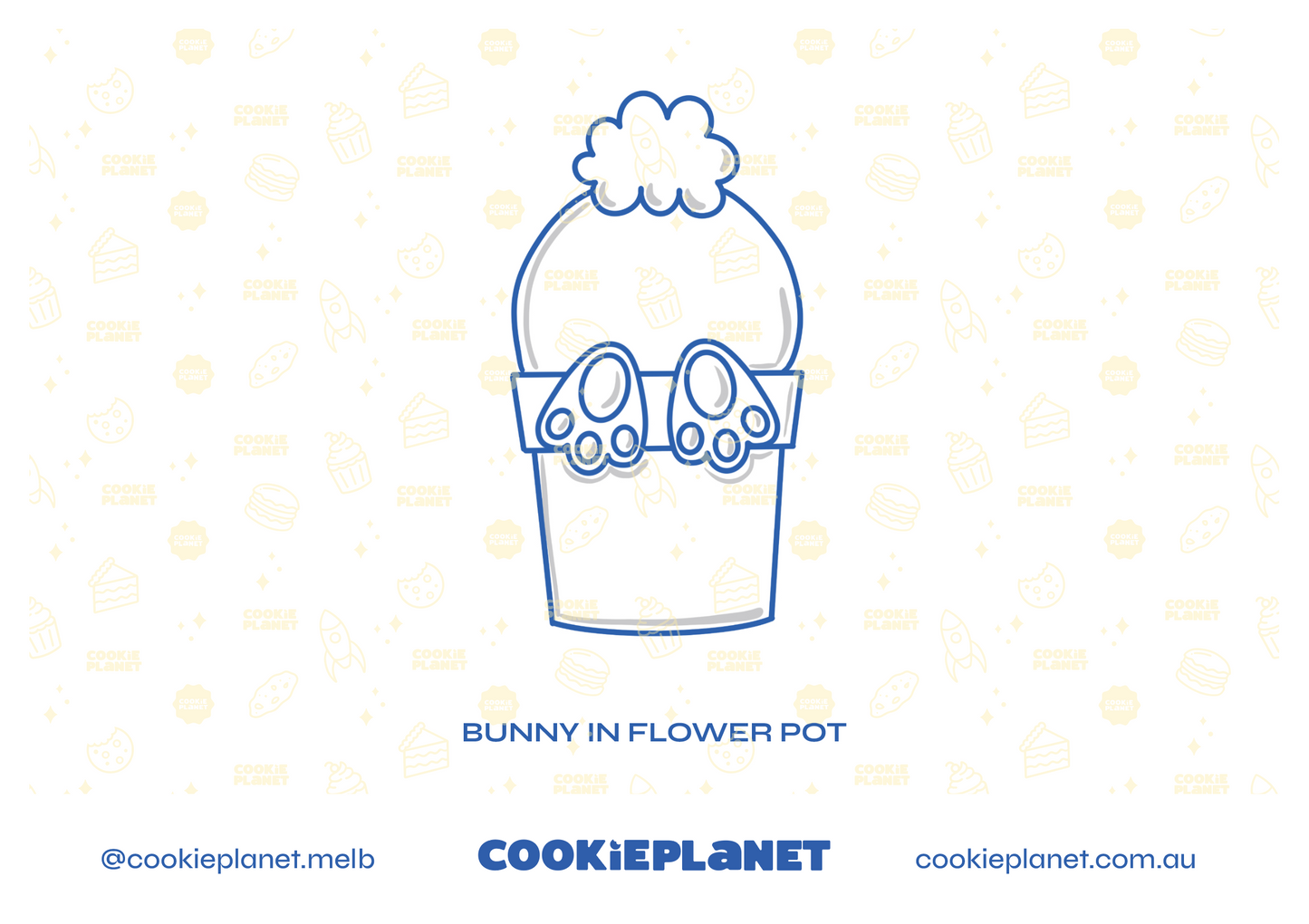 FLOWER IN POT- COOKIE CUTTER