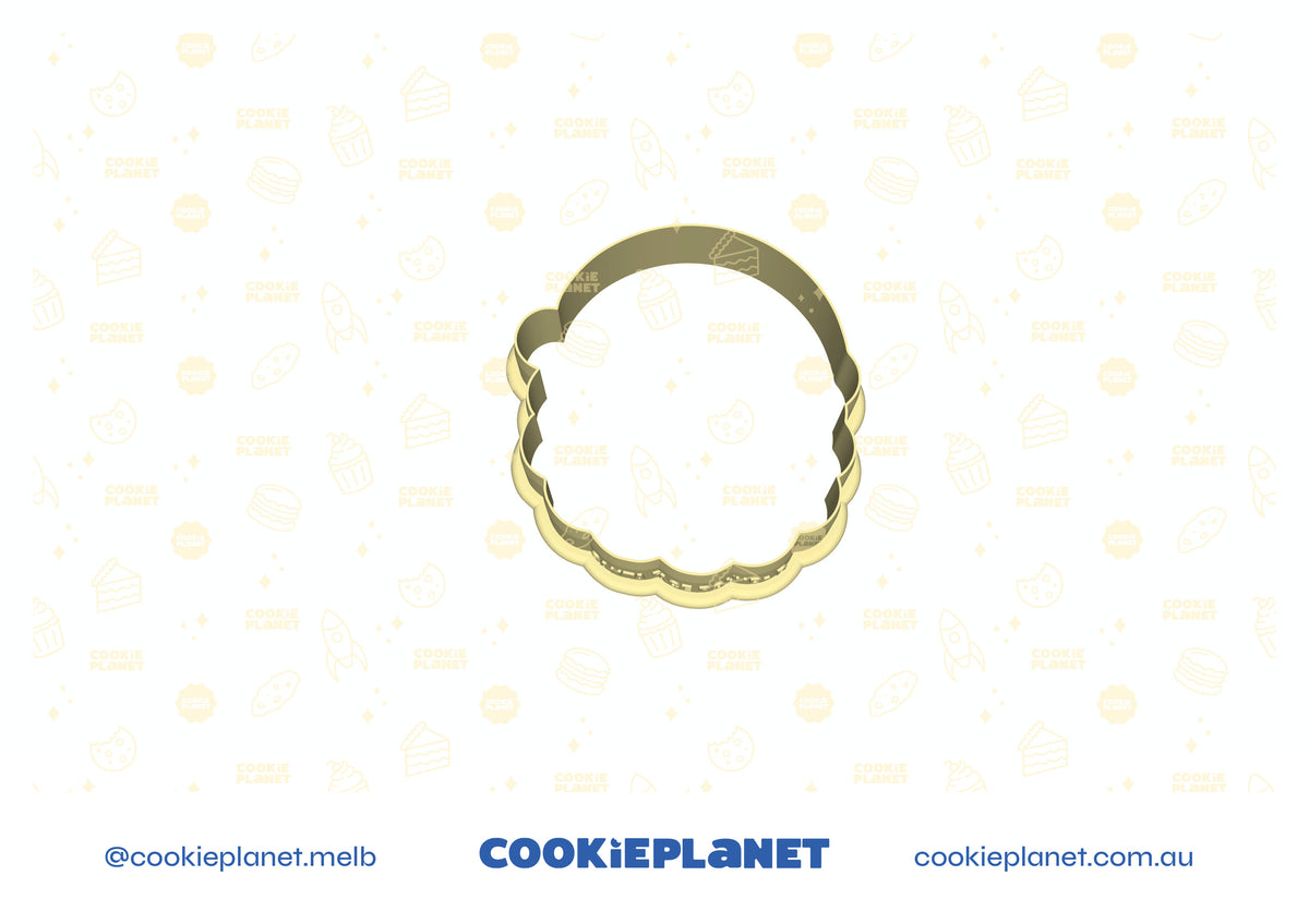 Santa Face- Round- Cookie Cutter