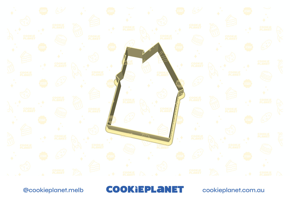 Gingerbread House Tall- Cookie Cutter