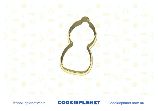 Snowman with Hat- Cookie Cutter