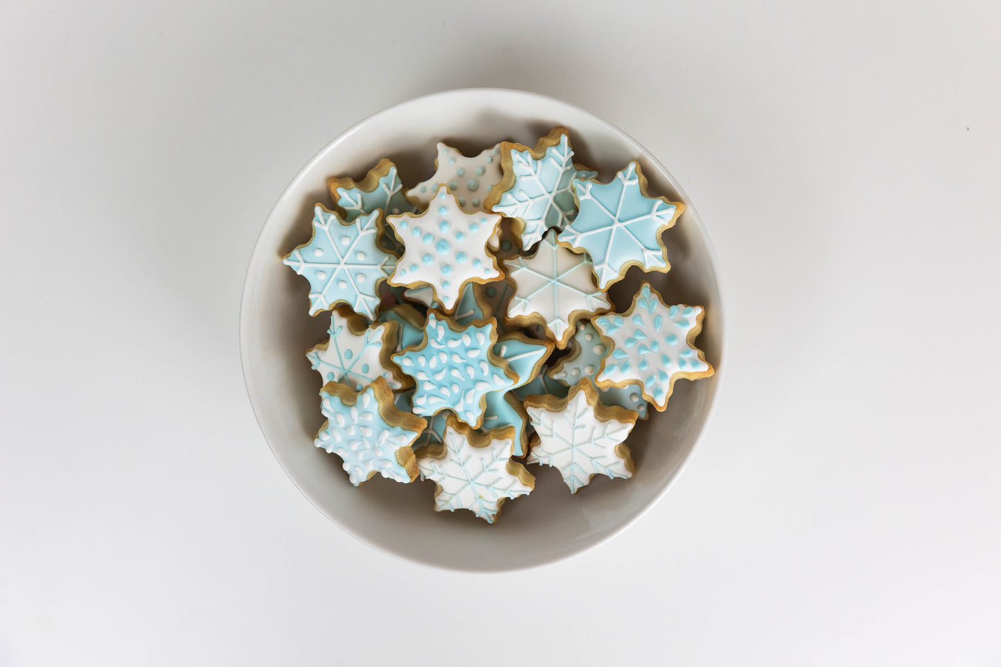 MINI SNOW FLAKE COOKIES