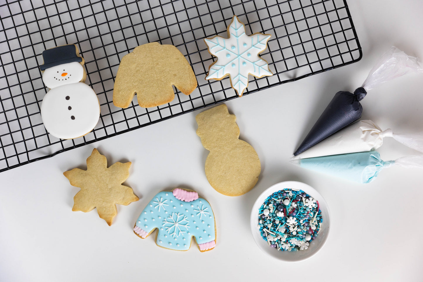 SNOW MAN DIY COOKIE DECORATING KIT