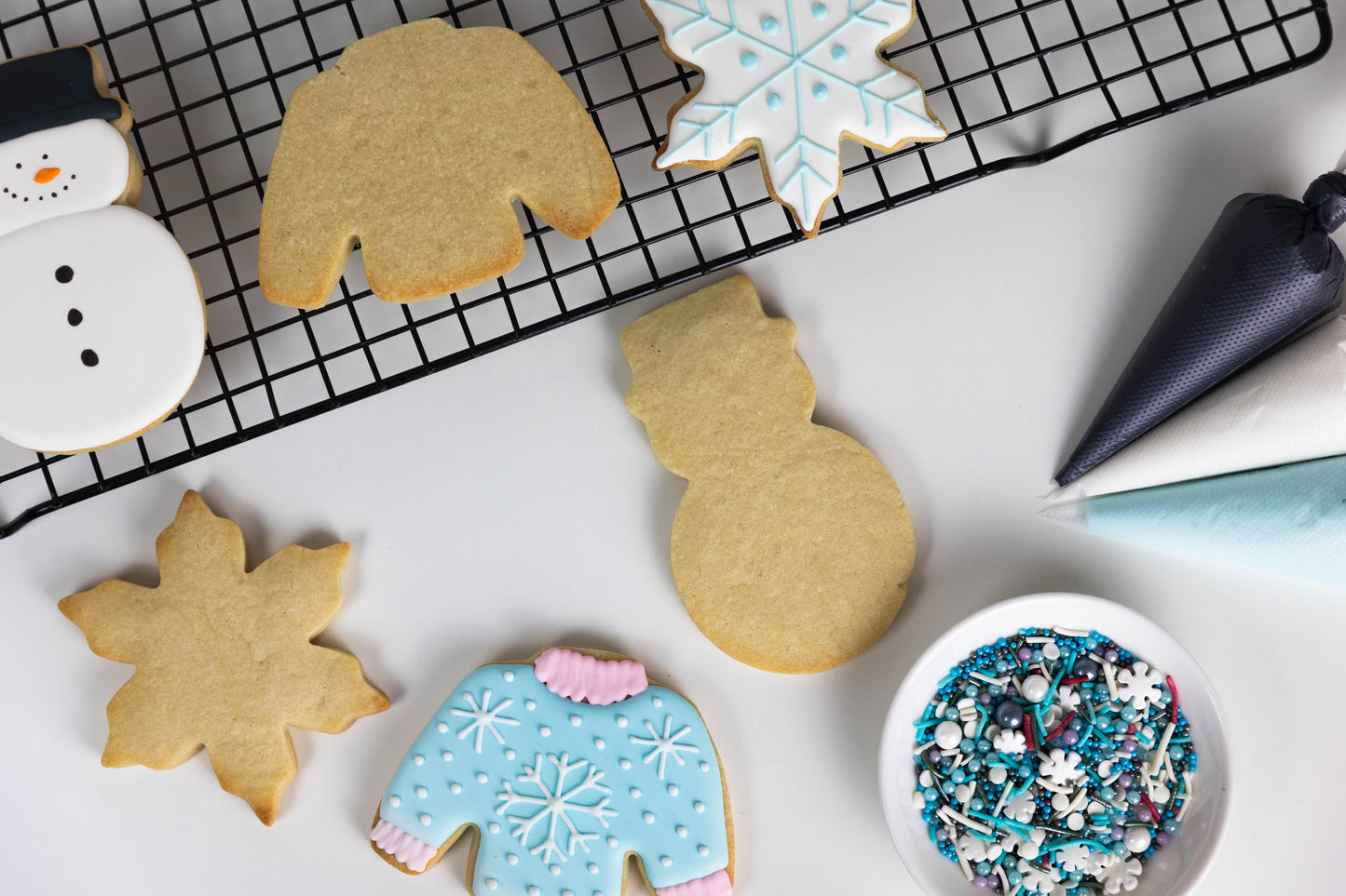 SNOW MAN DIY COOKIE DECORATING KIT