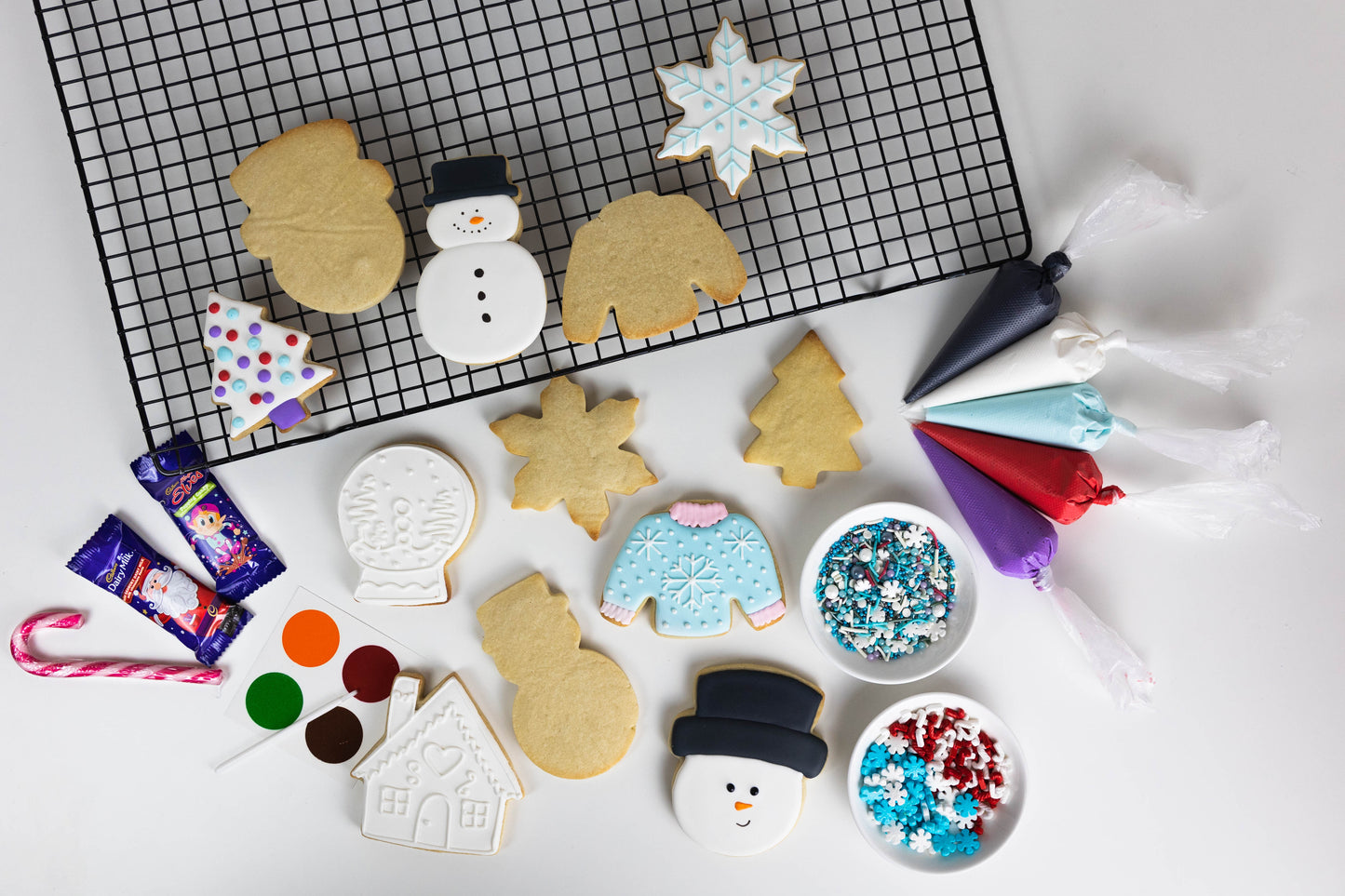 SNOW MAN COOKIE ACTIVITY SET