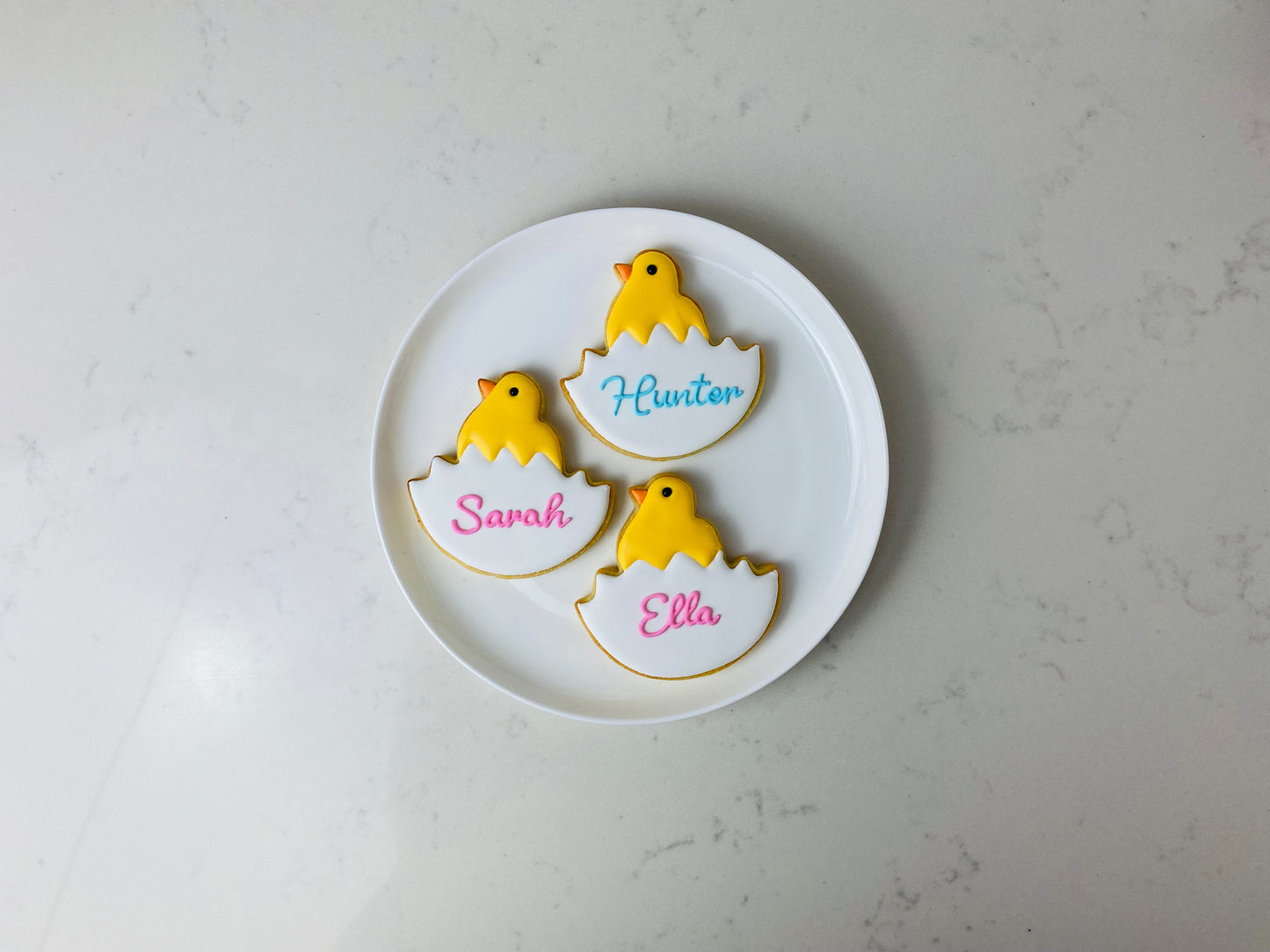 PERSONALISED EASTER CHICK COOKIES