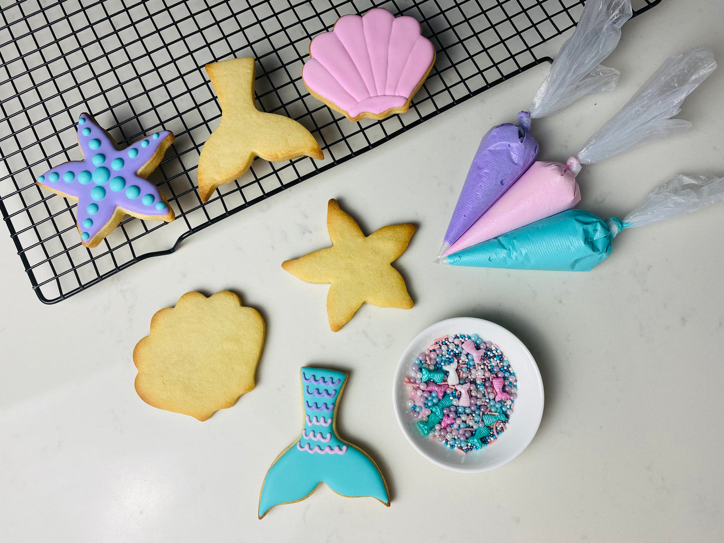 MERMAID DIY COOKIE DECORATING KIT