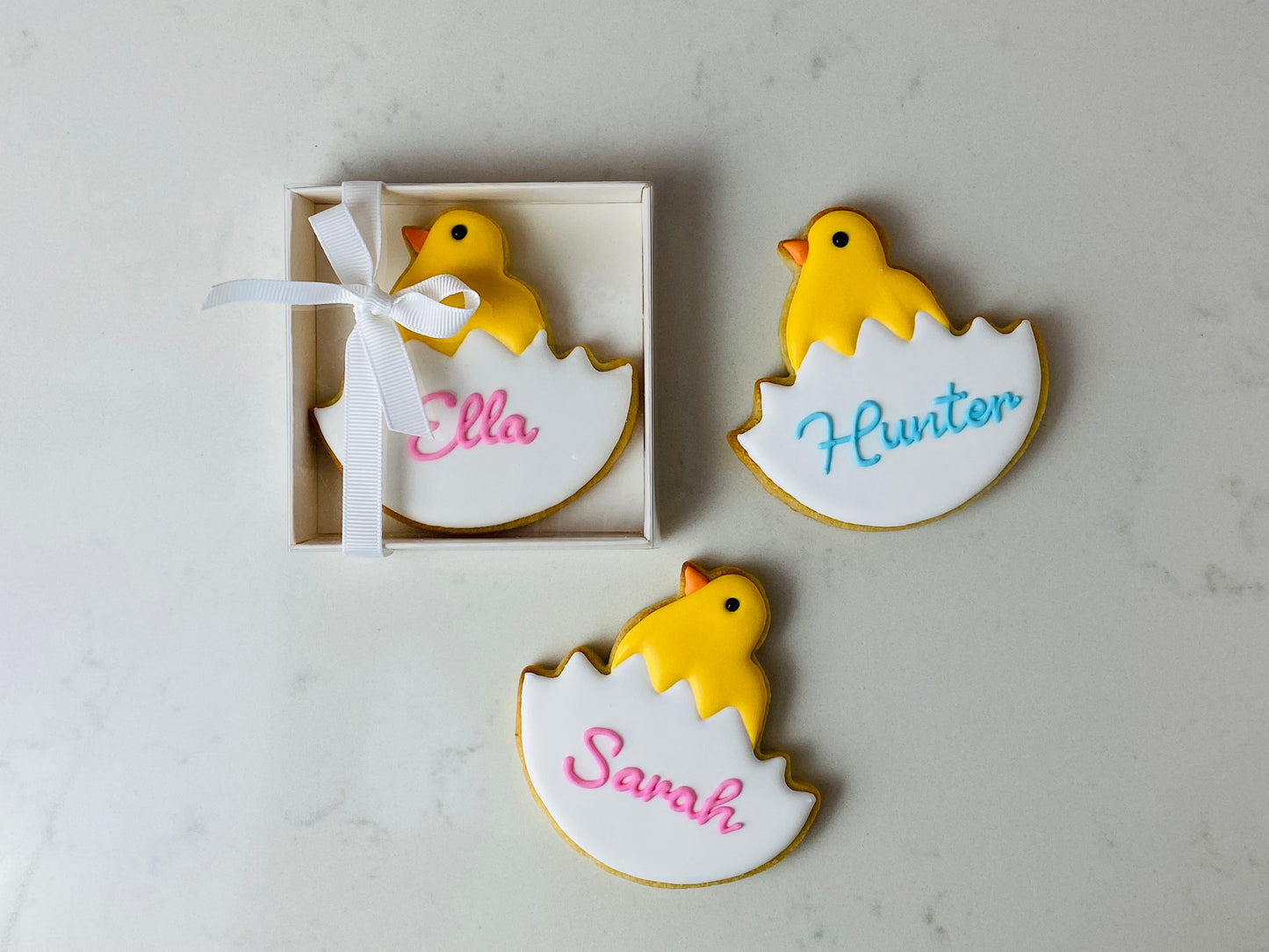 PERSONALISED EASTER CHICK COOKIES