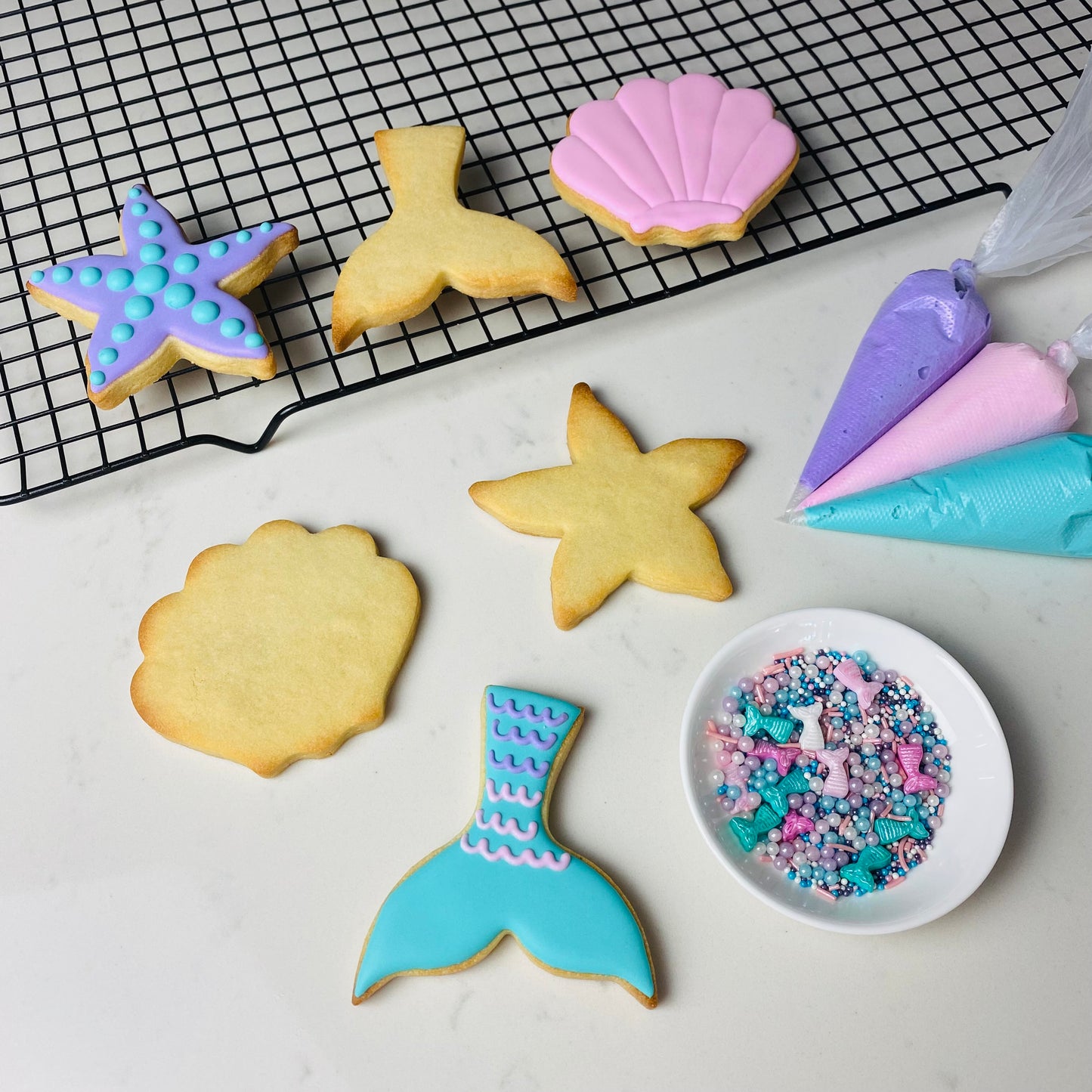 MERMAID DIY COOKIE DECORATING KIT